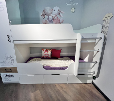 Двухъярусная кровать Малыш Двойняшки 180х80 от Династия Kids