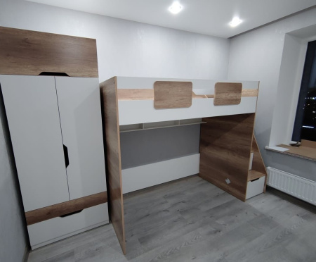 Кровать-чердак коллекции Лайт Лофт 200х90 от Династия Kids