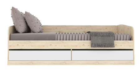 Кровать Джуни 190х80 (гаскон пайн + белый) от Династия Kids