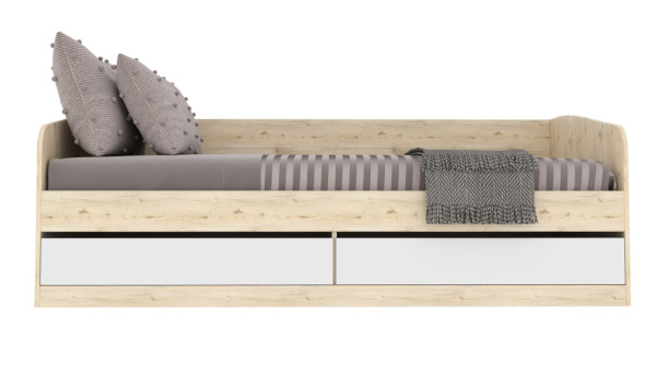 Кровать Джуни 190х80 (гаскон пайн + белый) от Династия Kids