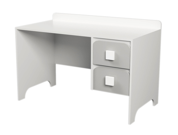 Стол Юни 120 см (серебро+белый)