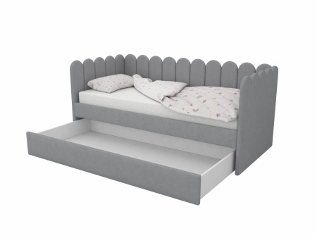 Мягкая кровать Элис Мята 90х190 с доп. спальным местом