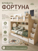 Двухъярусная кровать Фортуна 180х80 (белый + дуб сонома) от Династия Kids