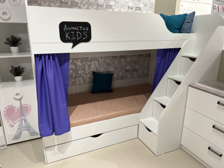 Кровать 200х90 Умка-3 (цвет белый)  от Династия Kids