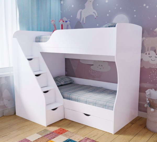 Двухъярусная кровать Умка-3 (левая) 90х200