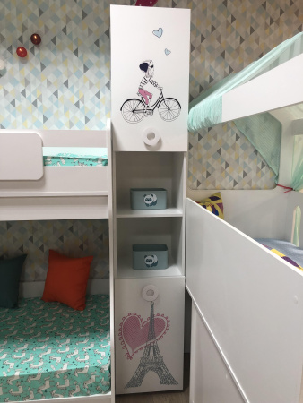 Шкаф-пенал Модница-2 (выставочный образец) от Династия Kids