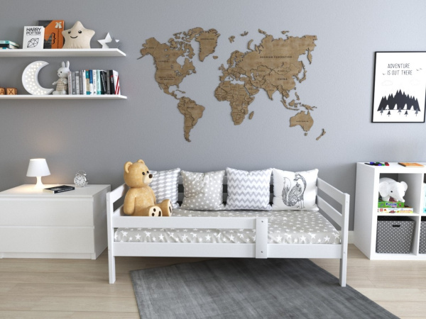 Кровать Эко массив березы 180х90 (распродажа) от Династия Kids