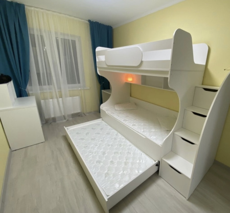 Кровать Биг 90х200 (цвет белый) от Династия Kids