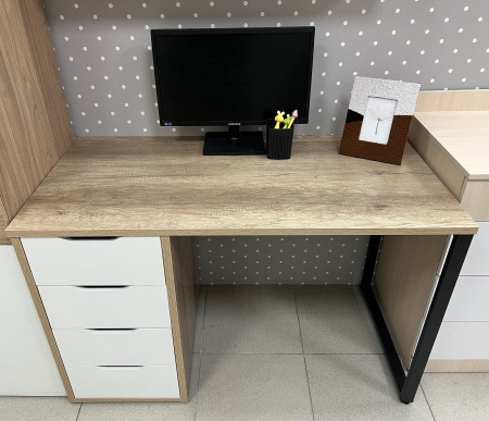 Комплект для 2 школьников (столы Соло + стеллаж для зонирования + полки)  от Династия Kids