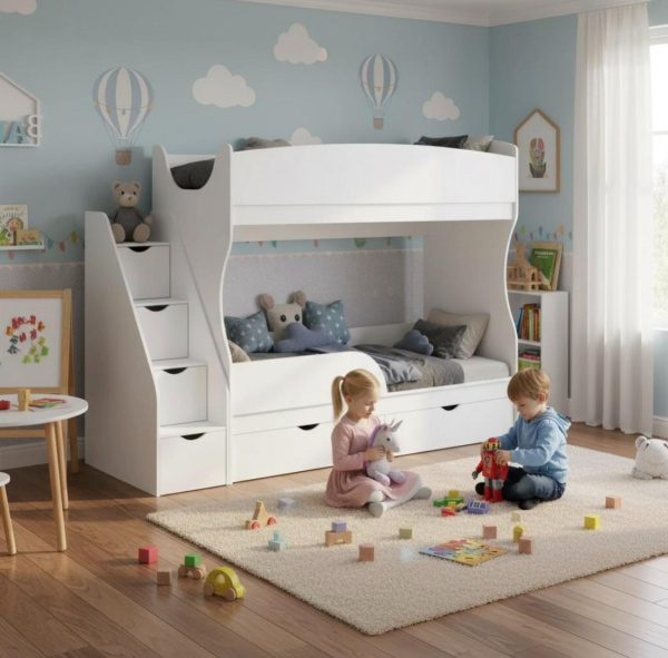 Двухъярусная кровать Альфа 190х80  от Династия Kids