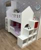 Двухъярусная кровать Домик 160х80  от Династия Kids