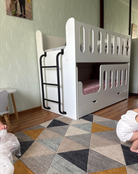 Двухъярусная выдвижная кровать Близняшки 160х80  от Династия Kids