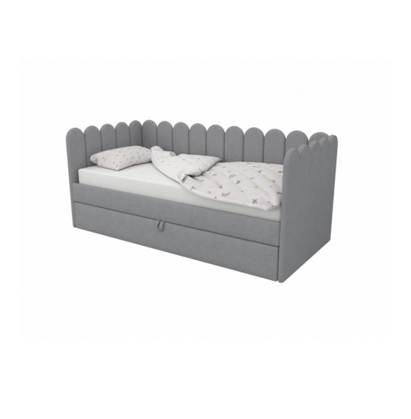 Мягкая кровать Элис Мята 90х190 с доп. спальным местом