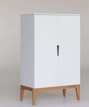 Шкаф-стеллаж Mиа белый/дерево от Династия Kids